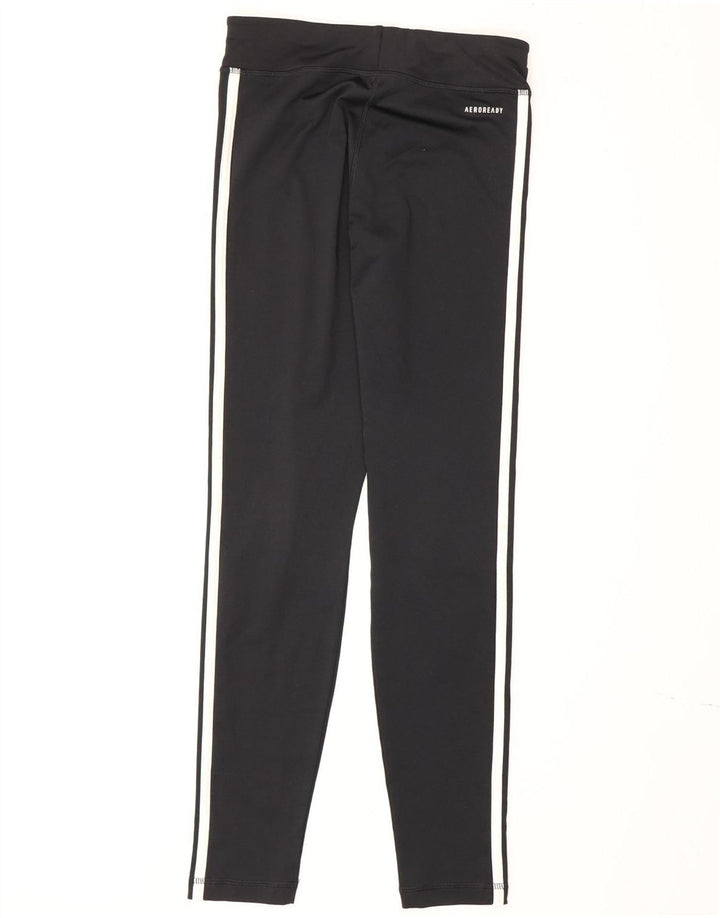 Adidas Girls Aeroready Leggings 13-14 Years Black Polyester