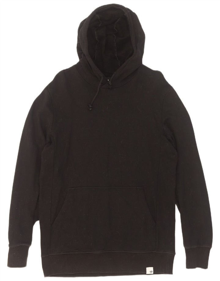 Adidas Mens Hoodie Jumper Medium Black Cotton