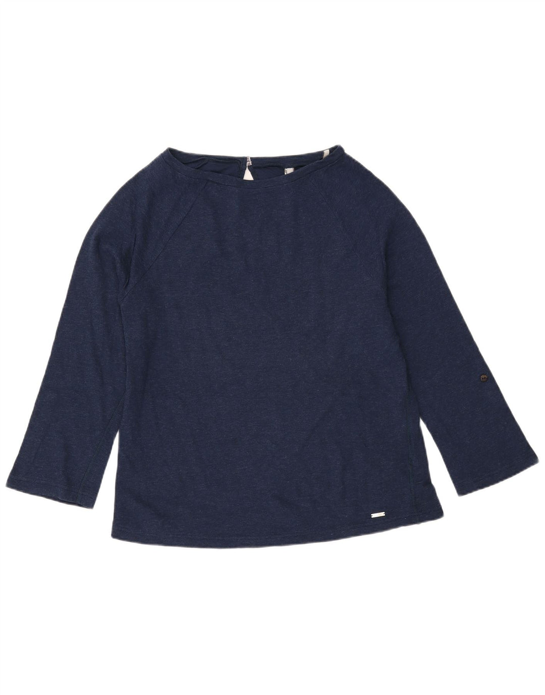 WOOLRICH Womens Top Long Sleeve UK 16 Large Navy Blue