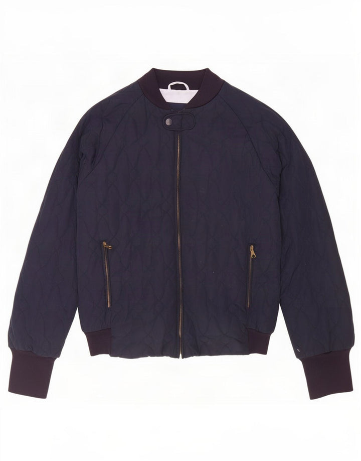 Gant Mens Quilted Jacket UK 38 Medium Navy Blue Polyester
