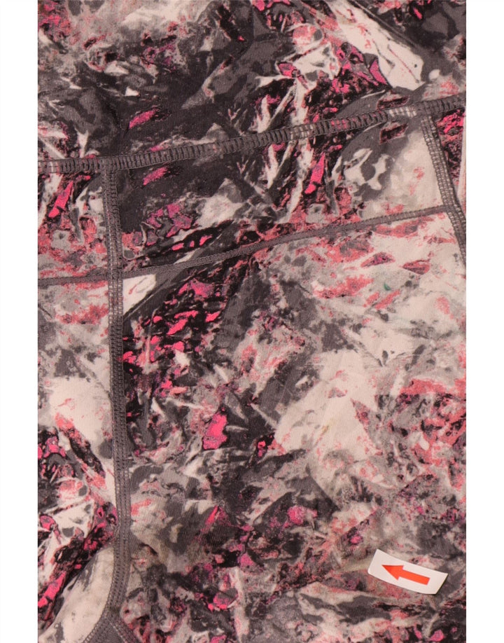 Calvin Klein Womens Abstract Pattern Leggings UK 8 Small Multicoloured