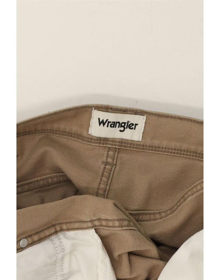 Wrangler Mens Straight Casual Trousers W34 L30 Brown