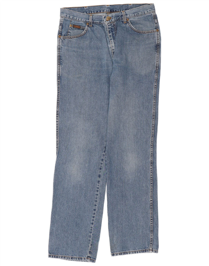 Wrangler Mens Ohio Straight Jeans W34 L34 Blue Cotton