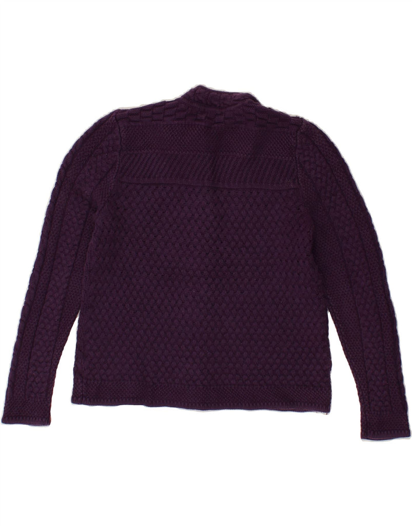 L.L.BEAN Womens Cardigan Sweater UK 8 Small Purple Vintage L.L.Bean and Second-Hand L.L.Bean from Messina Hembry 