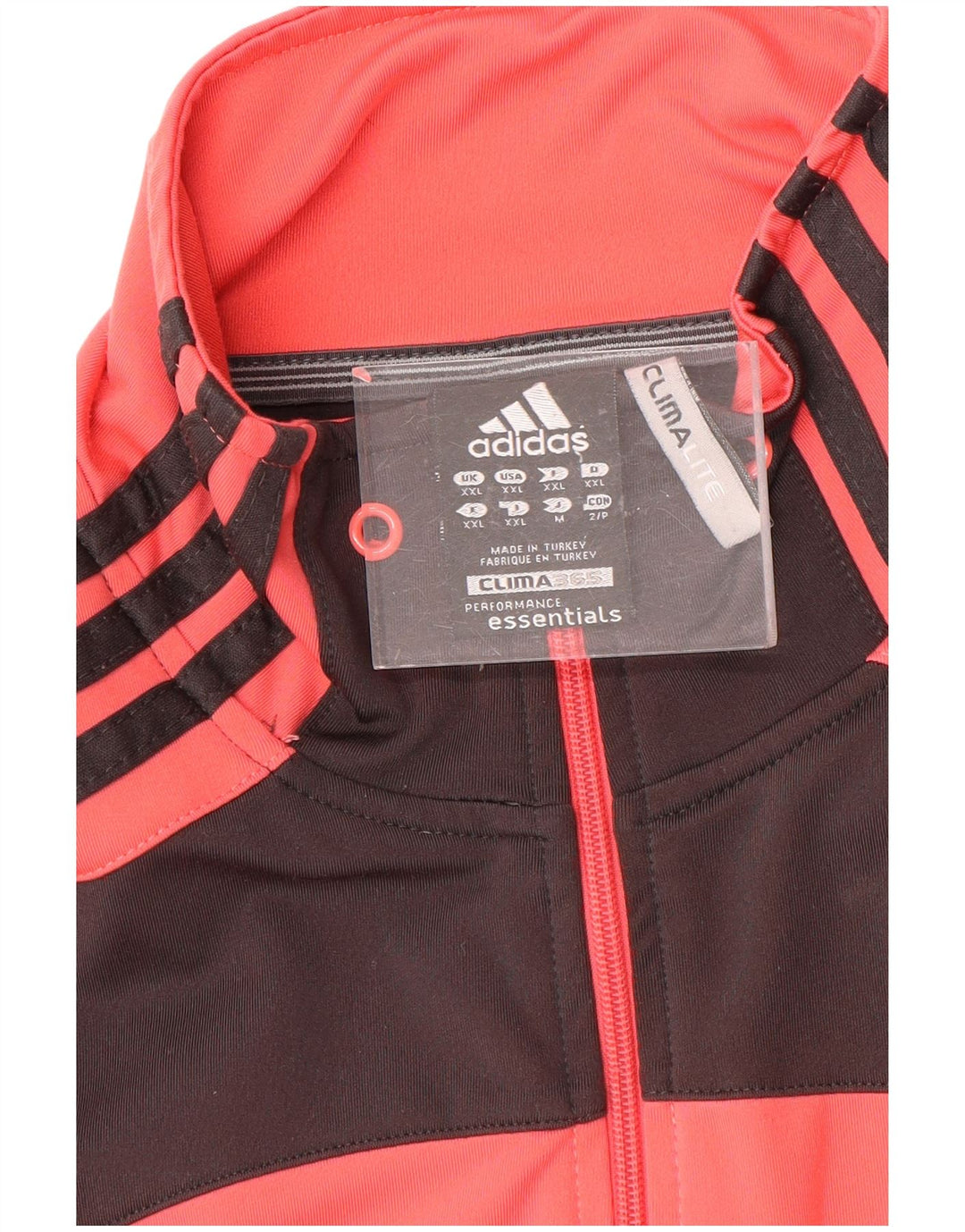 ADIDAS Womens Clima 365 Tracksuit Top Jacket UK 20 2XL Pink Colourblock