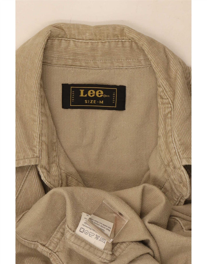 Lee Mens Corduroy Shirt Medium Beige Cotton