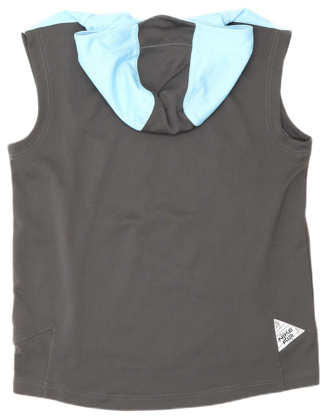 Nike Boys Graphic Hoodie Jumper 12-13 Years Large Blue Colourblock