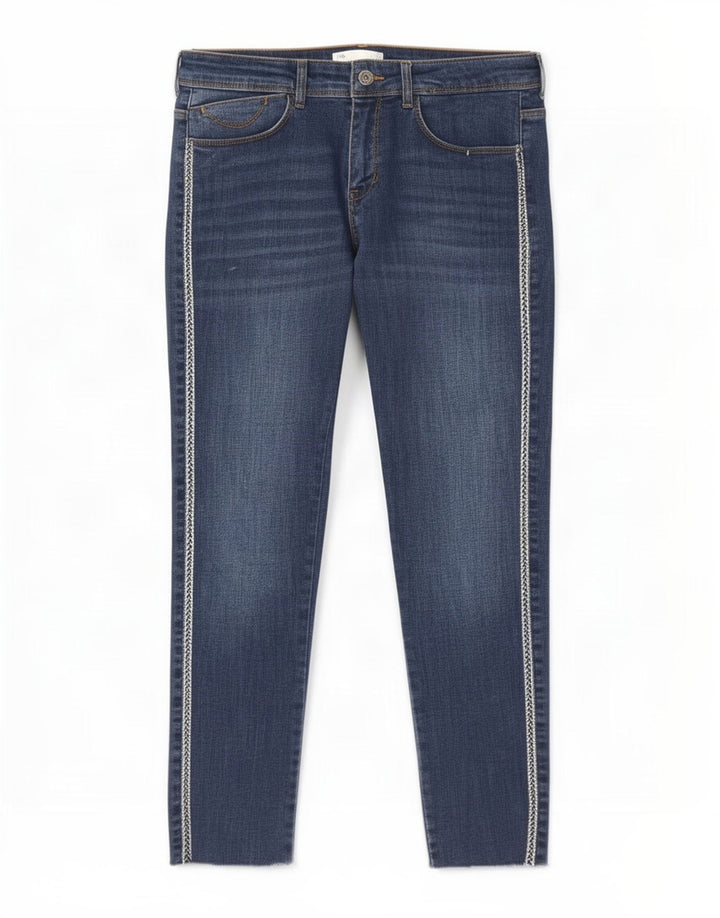 Zara Womens Straight Jeans EU 40 Medium W30 L27 Blue