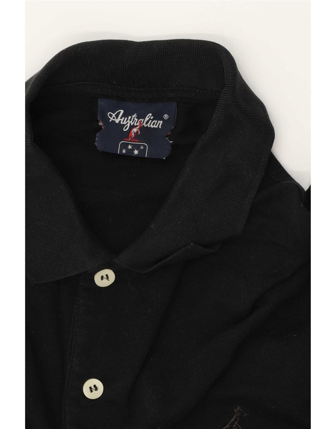 AUSTRALIAN L'ALPINA Mens Polo Shirt IT 50 Medium Black