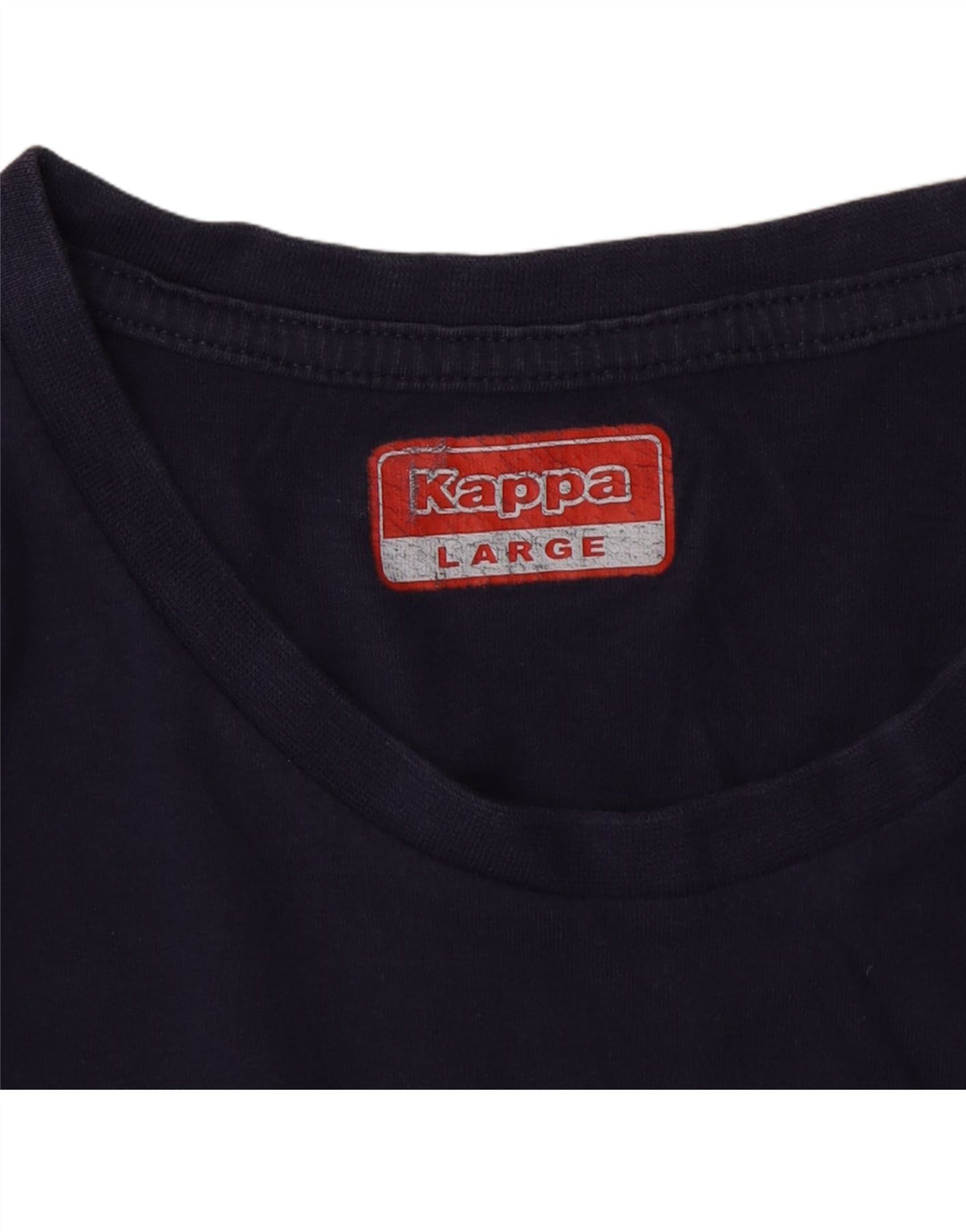 KAPPA Mens Graphic T-Shirt Top Large Navy Blue Vintage Kappa and Second-Hand Kappa from Messina Hembry 