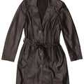 Madeleine Womens Leather Coat UK 10 Small Black Leather