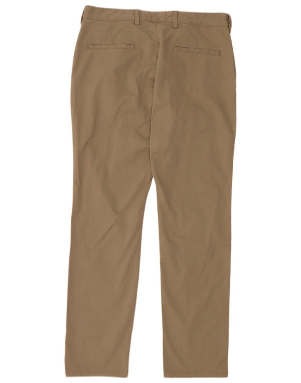 FRENCH CONNECTION Mens Straight Chino Trousers W34 L32 Beige Cotton