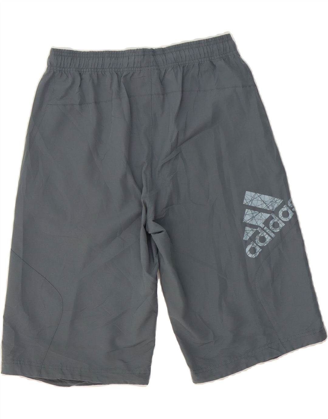 ADIDAS Mens Graphic Sport Shorts Small  Grey Polyester Vintage Adidas and Second-Hand Adidas from Messina Hembry 