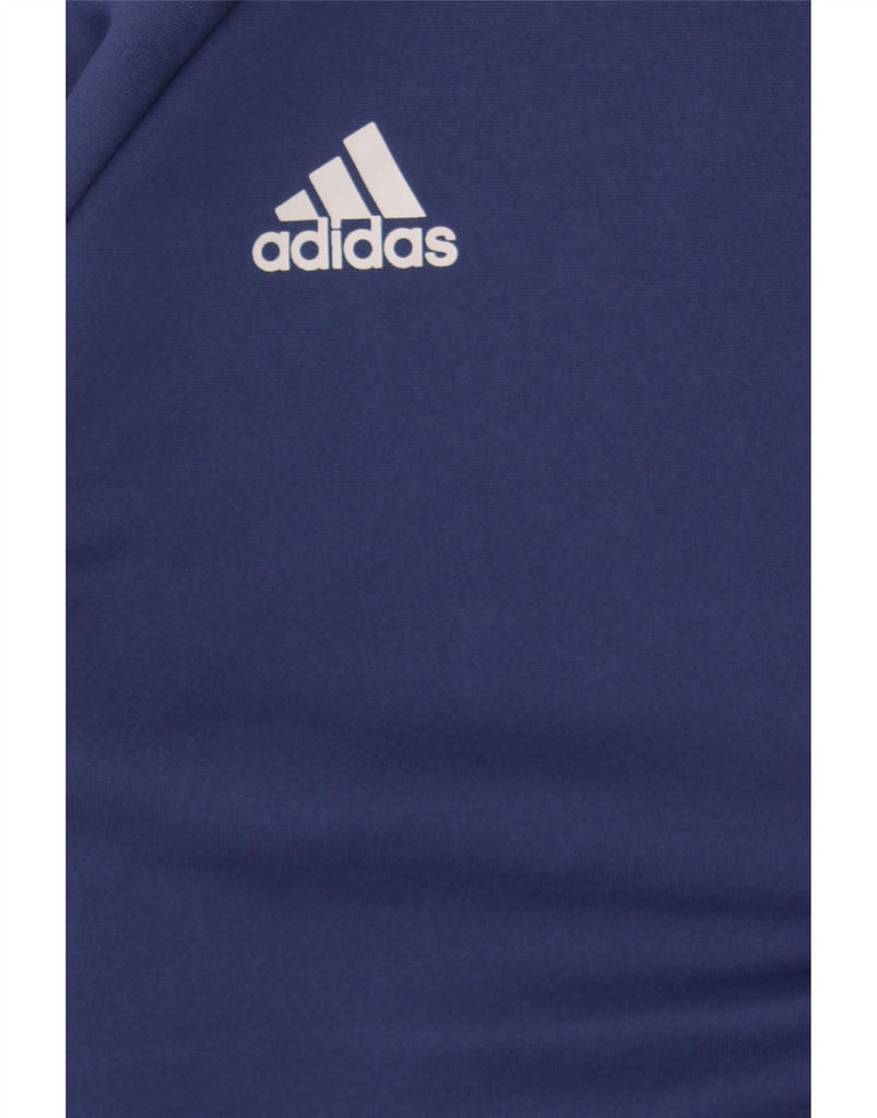 ADIDAS Boys Top Long Sleeve 12-13 Years Blue Polyester Vintage Adidas and Second-Hand Adidas from Messina Hembry 