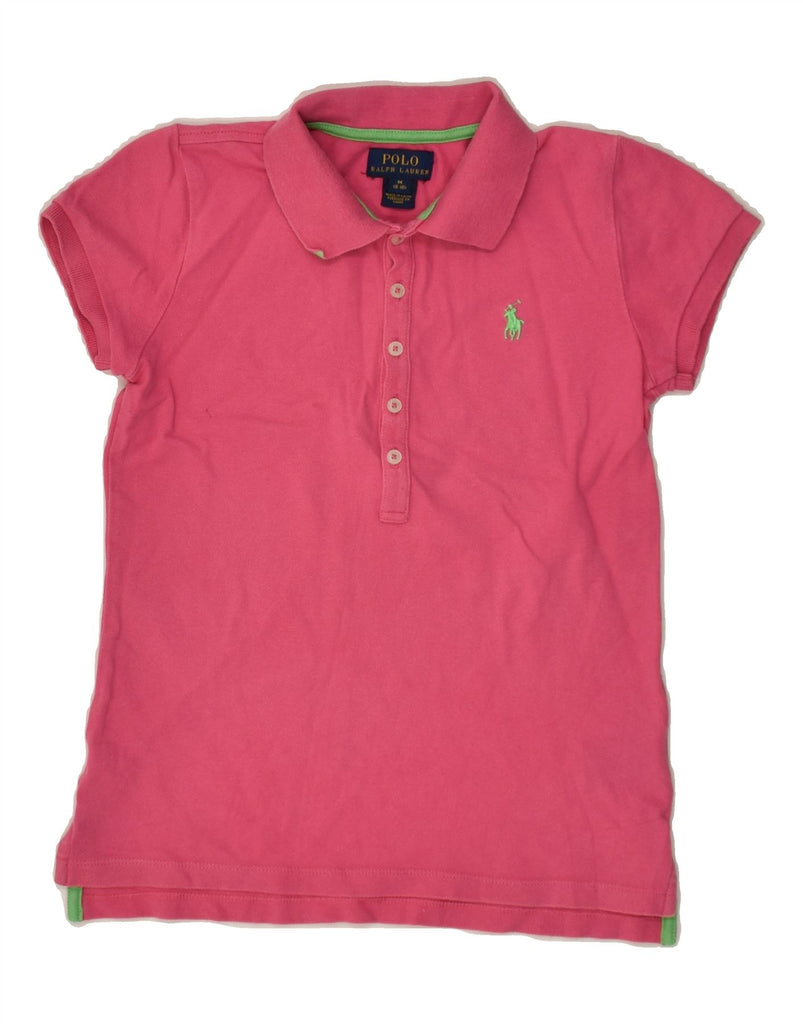 POLO RALPH LAUREN Boys Polo Shirt 8-9 Years Medium Pink Cotton | Vintage Polo Ralph Lauren | Thrift | Second-Hand Polo Ralph Lauren | Used Clothing | Messina Hembry 