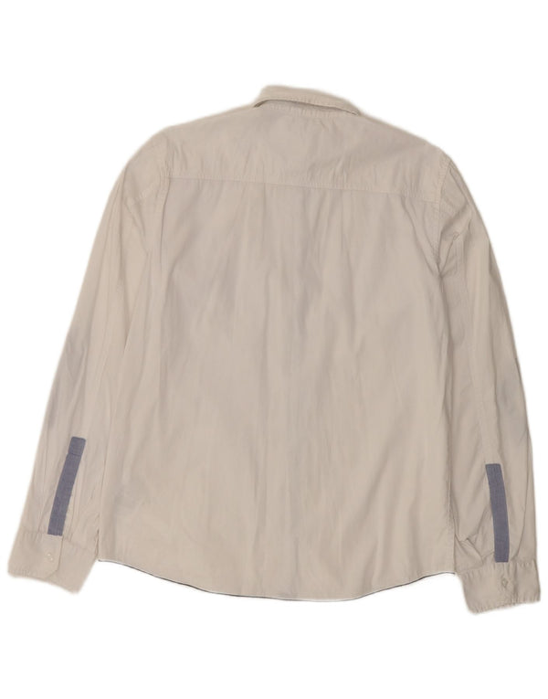 Guess Womens Shirt UK 16 Large White Cotton