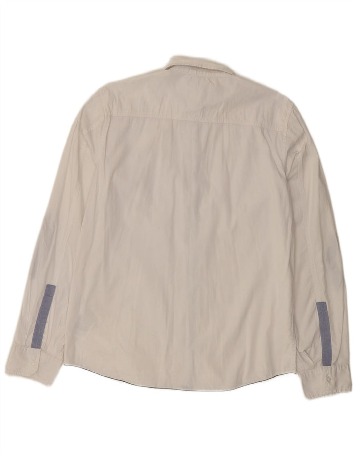 Guess Womens Shirt UK 16 Large White Cotton