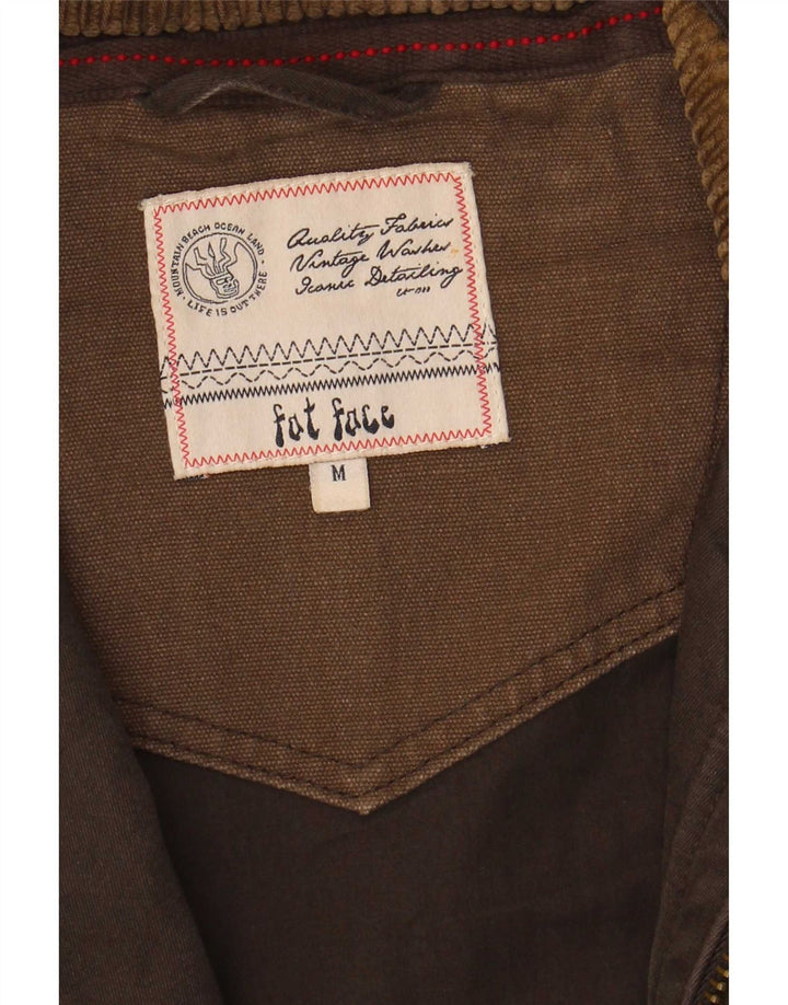 Fat Face Mens Military Jacket UK 38 Medium Brown Cotton