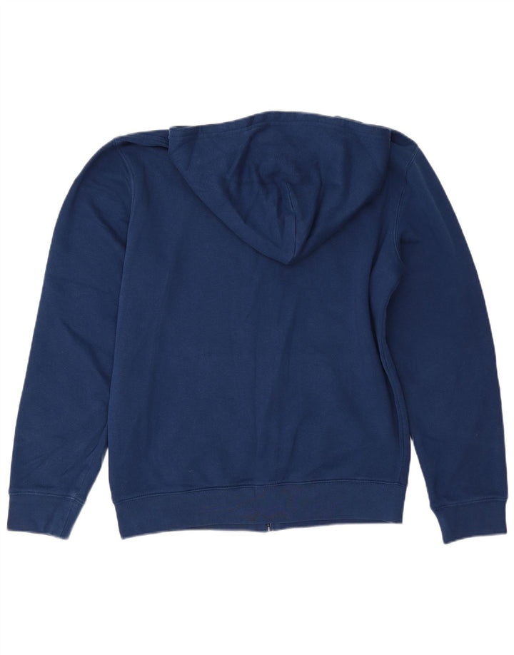 Champion Mens Zip Hoodie Sweater Medium Navy Blue Cotton