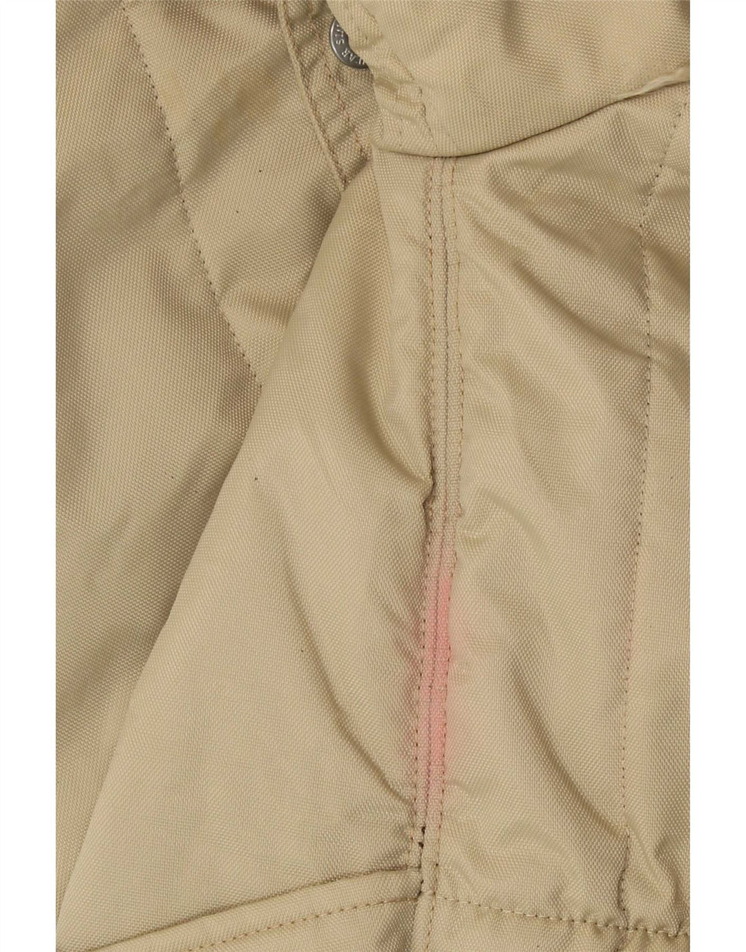 Refrigiwear Womens Hooded Parka Jacket UK 16 Large Beige Colourblock