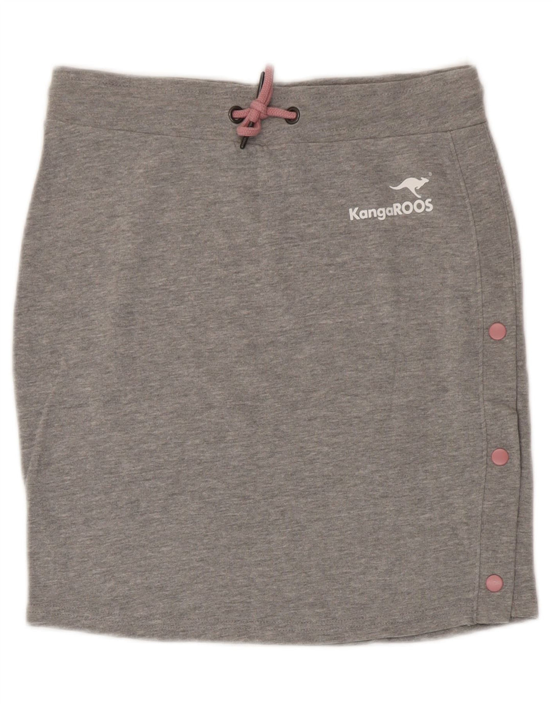 Kangaroos Womens Skirt UK 10 Small  Grey Flecked Cotton
