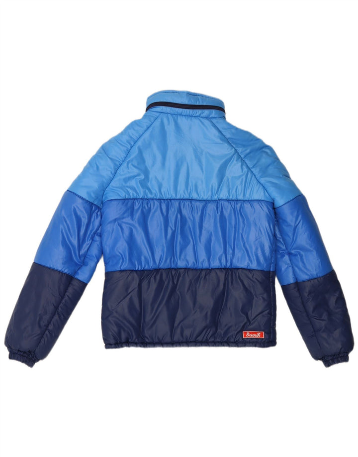 Brunik Womens Padded Jacket IT 48 XL Blue Colourblock Polyamide