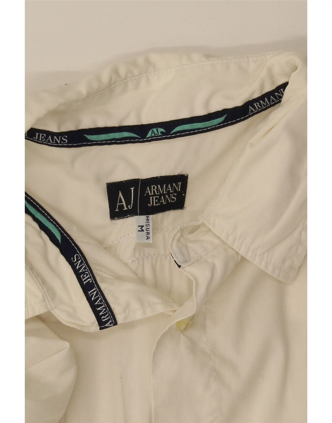 ARMANI JEANS Mens Shirt Medium White