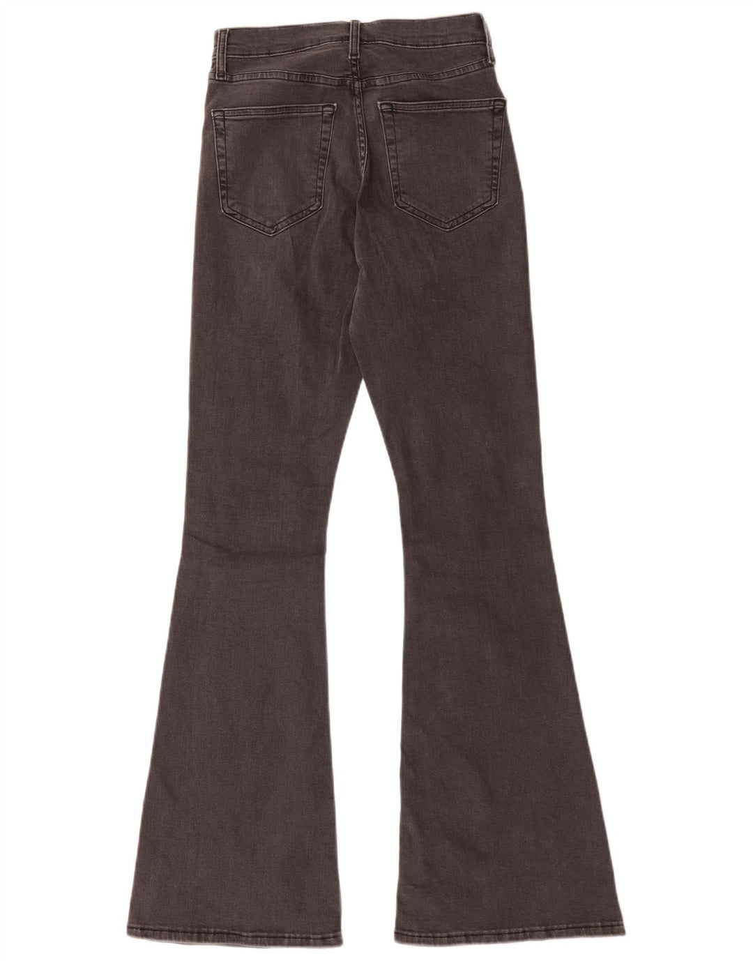 Topshop Womens Jamie Flared Jeans W28 L32 Grey Cotton