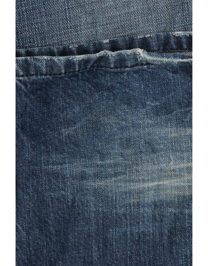 Lee Mens Straight Jeans W32 L36 Blue Cotton