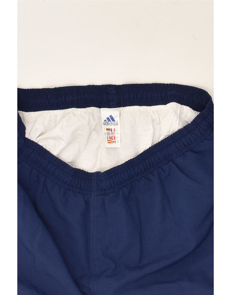 ADIDAS Mens Sport Shorts Large Navy Blue Polyester Vintage Adidas and Second-Hand Adidas from Messina Hembry 