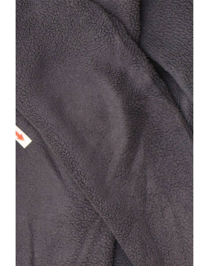 Quiksilver Womens Roxy Hooded Fleece Jacket US 4 Small Navy Blue Polyester