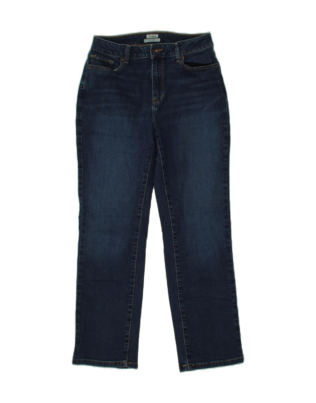 L.L.BEAN Womens Classic Fit Straight Jeans US 10 Medium W27 L28 Blue Vintage L.L.Bean and Second-Hand L.L.Bean from Messina Hembry 