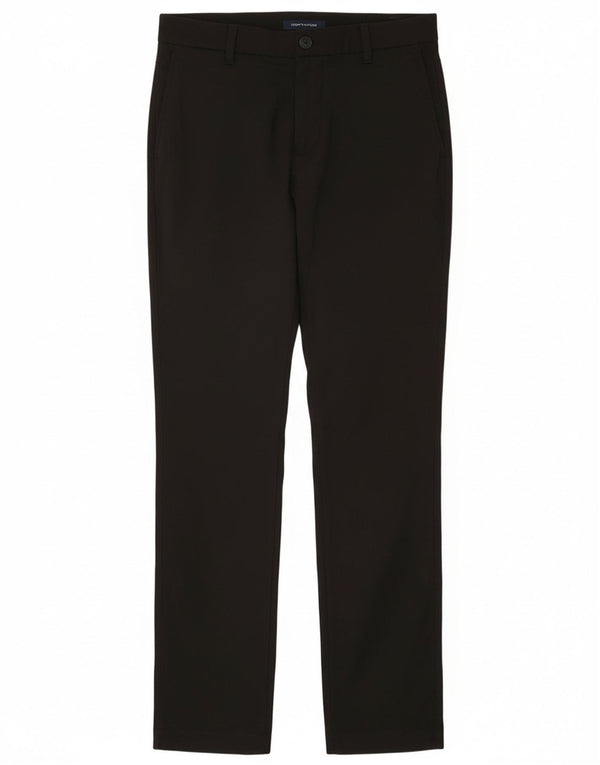Tommy Hilfiger Womens Slim Chino Trousers W31 L32 Black Nylon