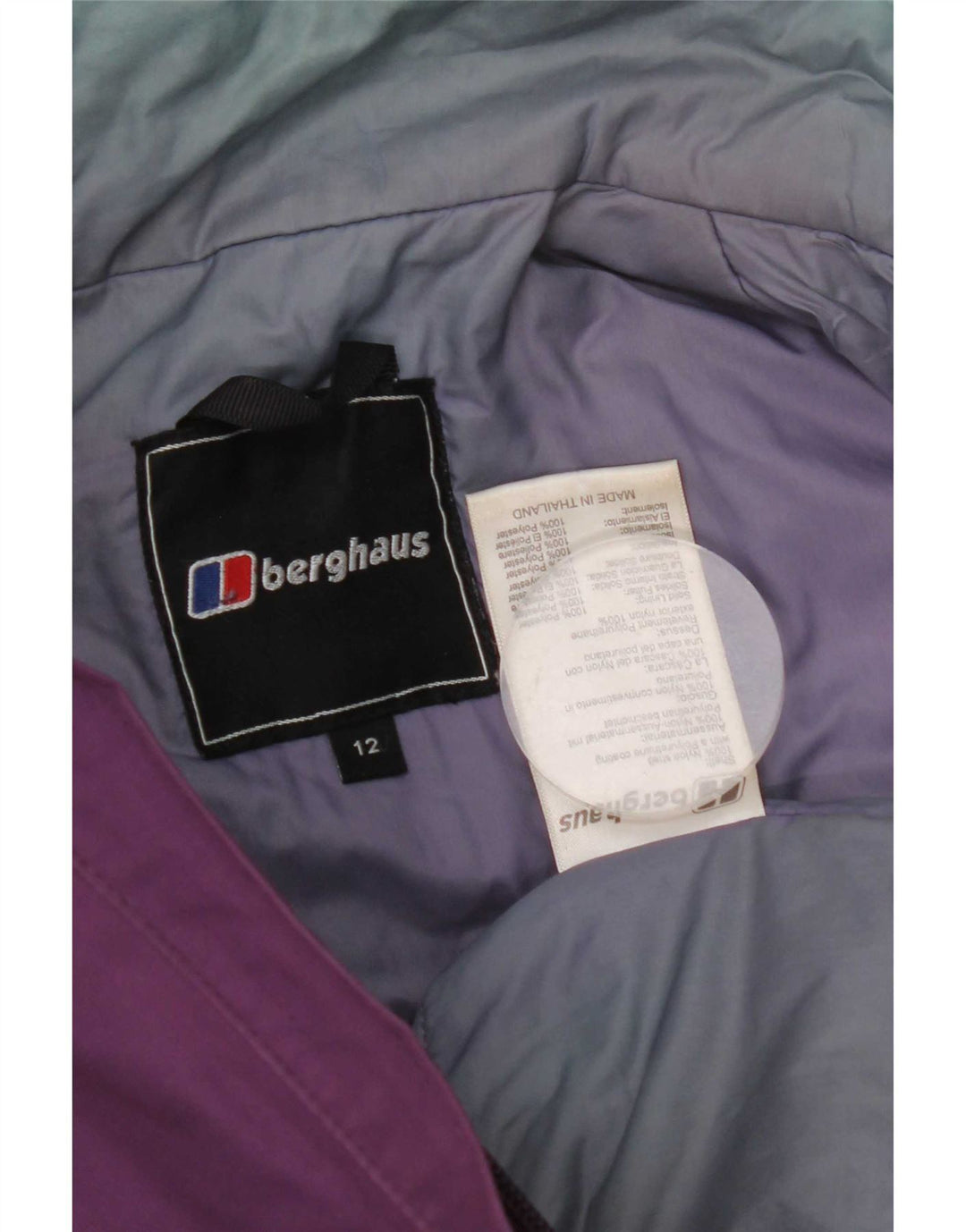 Berghaus Womens Hooded Windbreaker Jacket UK 12 Medium Purple Nylon