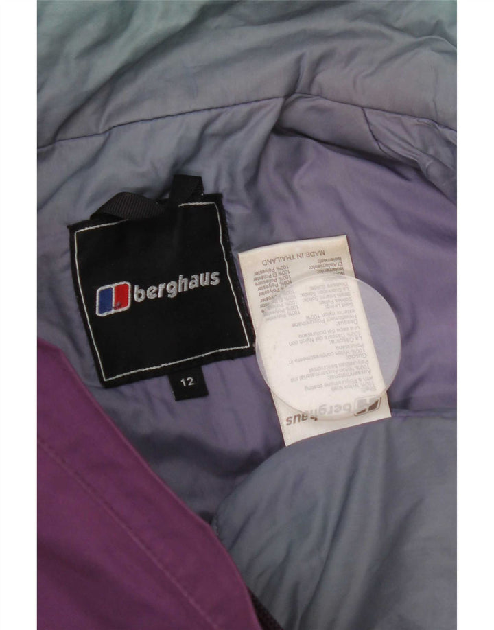 Berghaus Womens Hooded Windbreaker Jacket UK 12 Medium Purple Nylon
