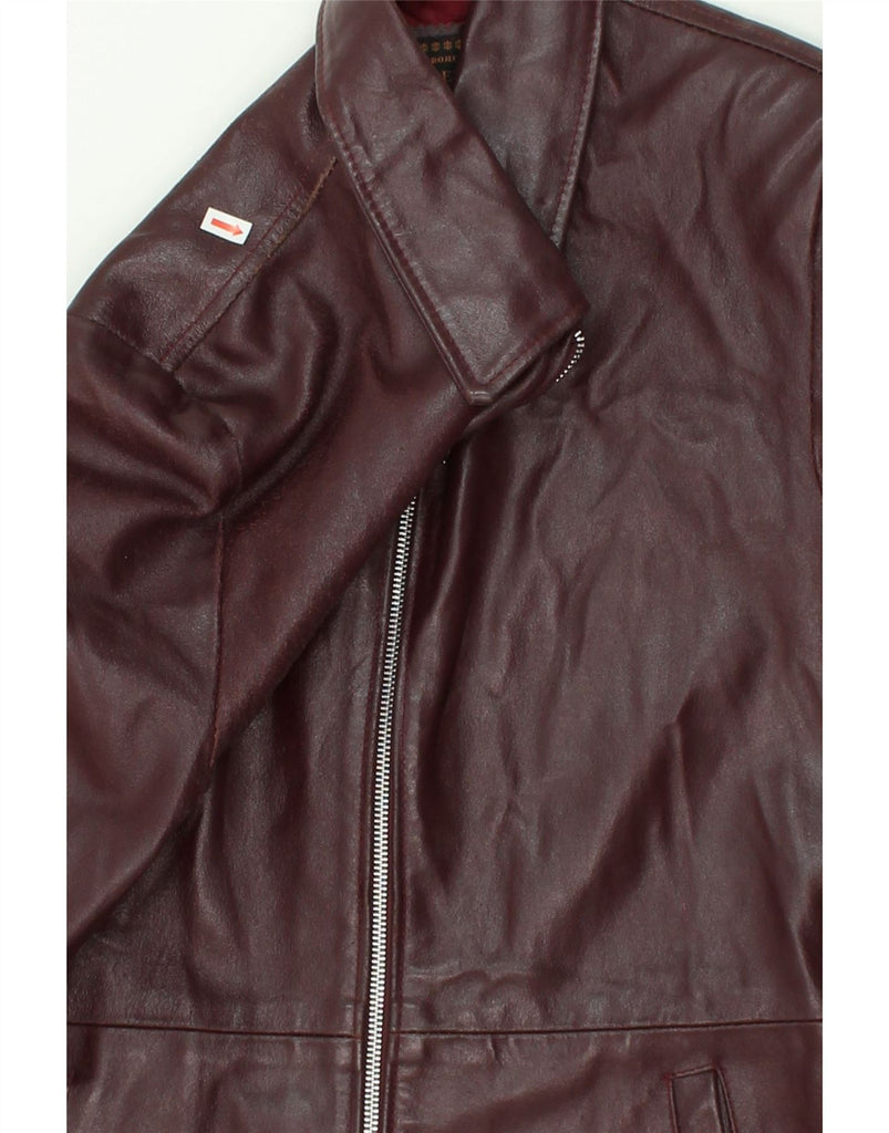 VERA PELLE Womens Leather Coat UK 14 Medium Brown Leather | Vintage Vera Pelle | Thrift | Second-Hand Vera Pelle | Used Clothing | Messina Hembry 