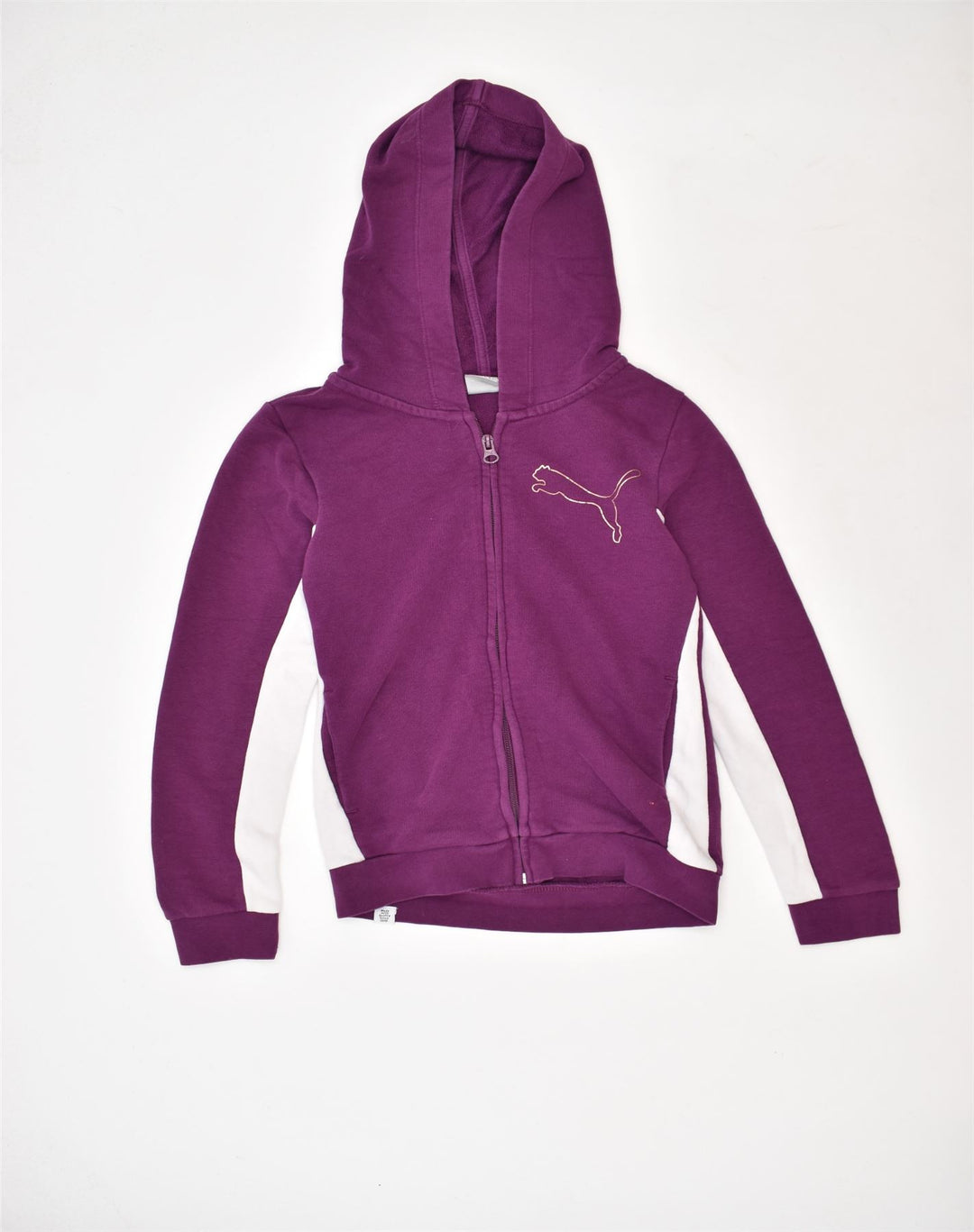 PUMA Boys Zip Hoodie Sweater 9-10 Years Purple Cotton | Vintage | Thrift | Second-Hand | Used Clothing | Messina Hembry 