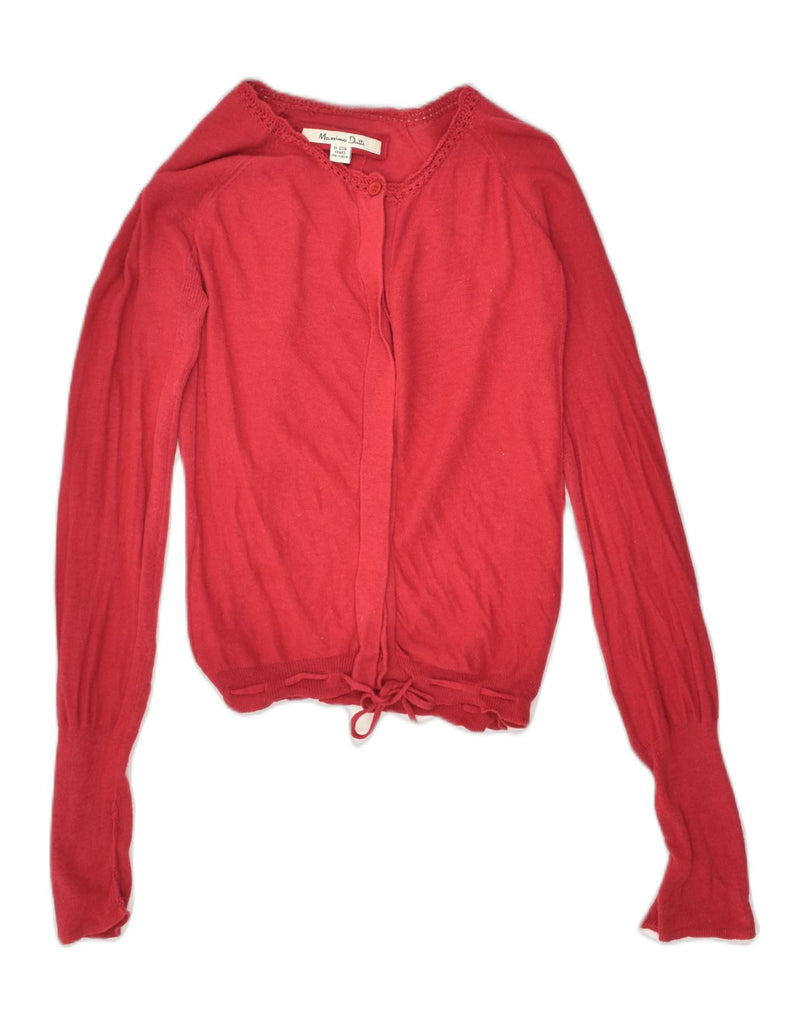 MASSIMO DUTTI Girls Cardigan Sweater 11-12 Years Red | Vintage Massimo Dutti | Thrift | Second-Hand Massimo Dutti | Used Clothing | Messina Hembry 