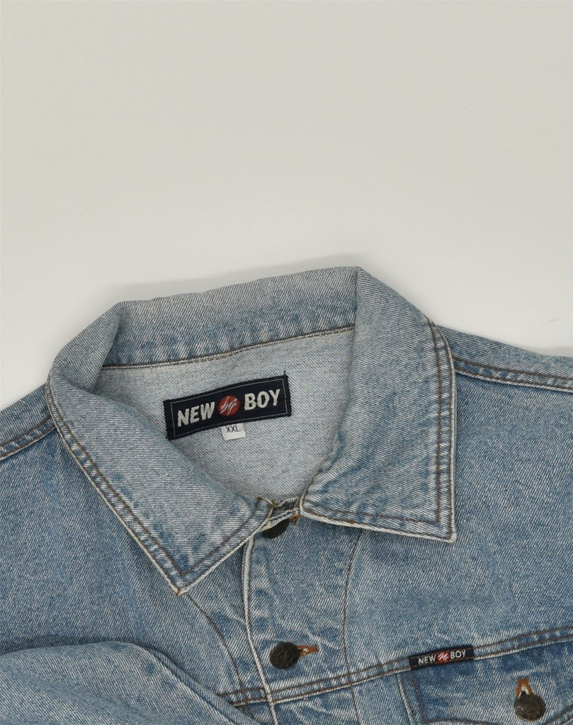 VINTAGE Boys Denim Jacket 15-16 Years 2XL Blue Cotton | Vintage Vintage | Thrift | Second-Hand Vintage | Used Clothing | Messina Hembry 