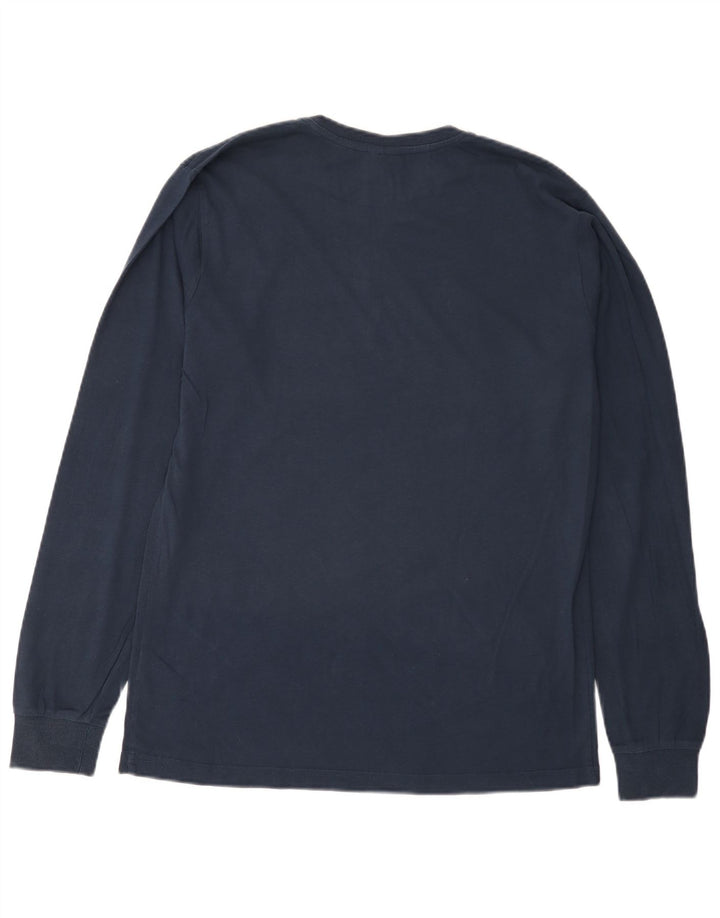 Kappa Mens Top Long Sleeve Medium Navy Blue Cotton