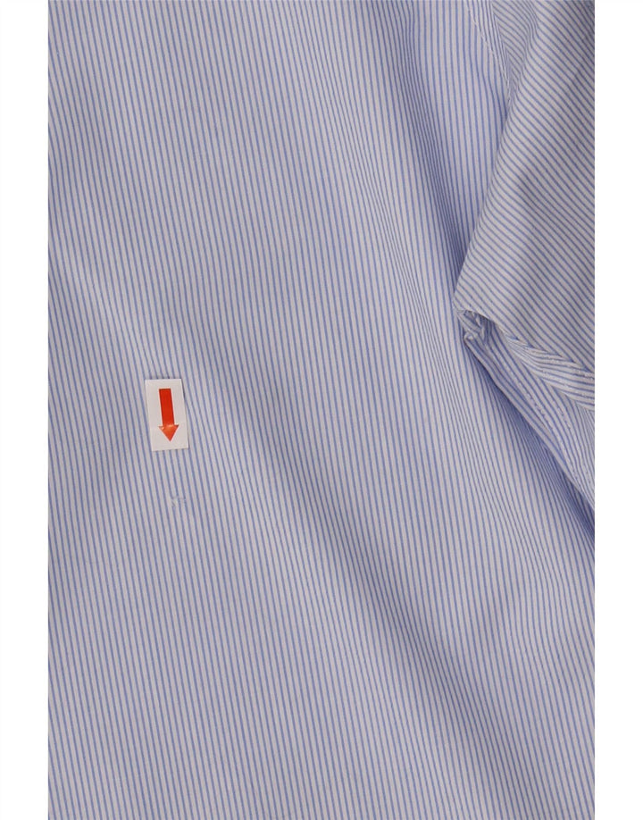 MICHAEL KORS Mens Regular Fit Shirt Size 17 1/2 XL Blue Pinstripe Vintage Michael Kors and Second-Hand Michael Kors from Messina Hembry 
