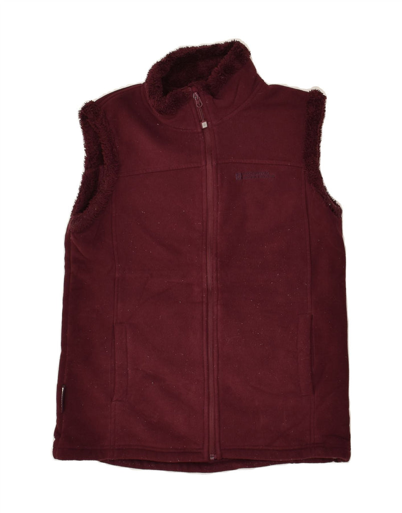 MOUNTAIN WAREHOUSE Womens Fleece Gilet UK 12 Medium  Maroon Polyester | Vintage Mountain Warehouse | Thrift | Second-Hand Mountain Warehouse | Used Clothing | Messina Hembry 