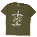 Dack's Mens Graphic T-Shirt Top Medium Khaki Cotton