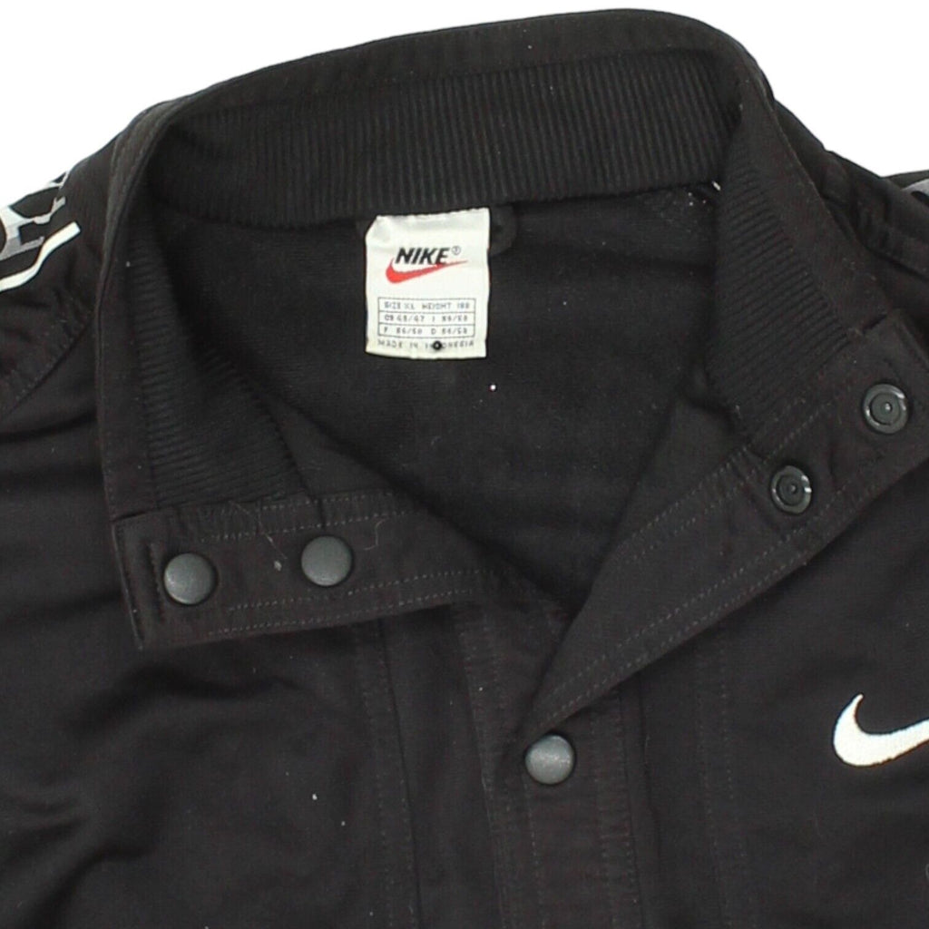 Nike Mens Black Short Sleeve Baseball Warm Up Jacket | Vintage 90s Sportswear | Vintage Messina Hembry | Thrift | Second-Hand Messina Hembry | Used Clothing | Messina Hembry 