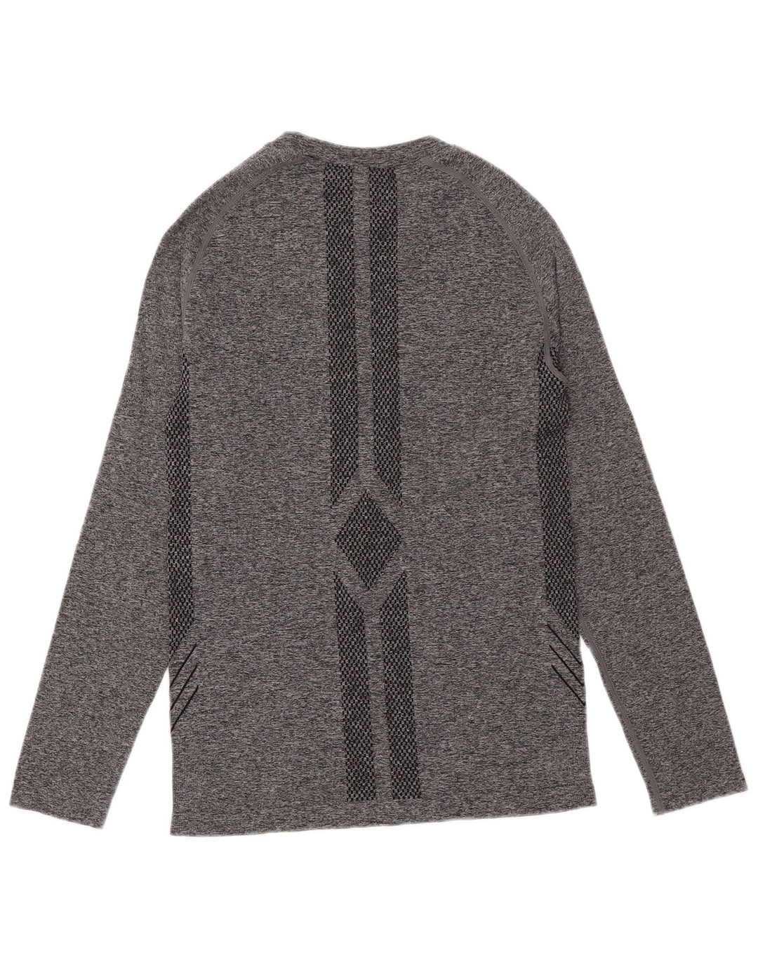 Mountain Warehouse Mens Top Long Sleeve Medium Grey Geometric Polyamide