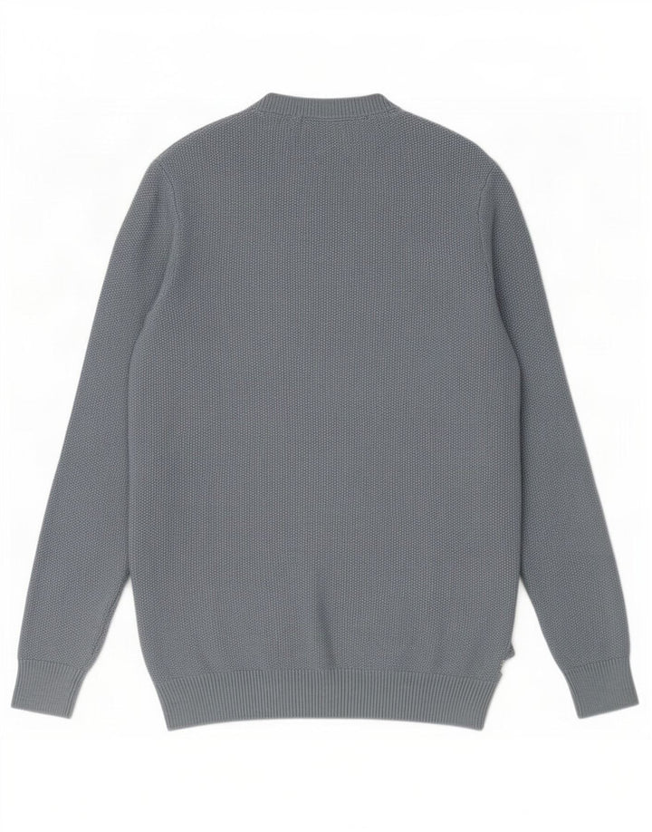 Marks & Spencer Mens Crew Neck Jumper Sweater Small Blue Polyester