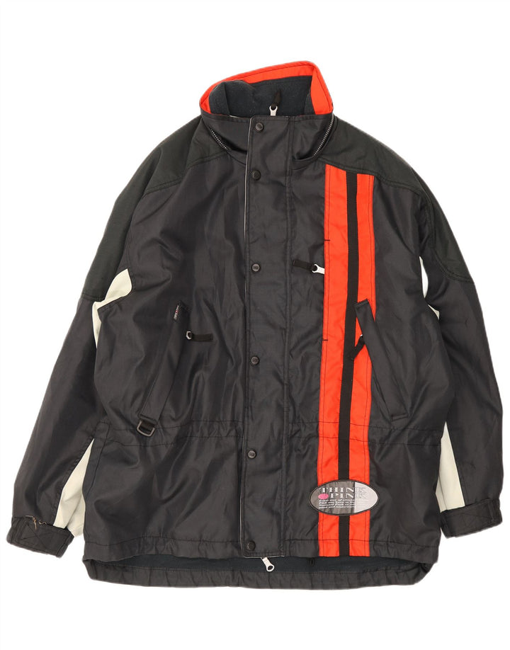 Think Pink Mens Hooded Regular Fit Ski Jacket IT 54 2XL Black Colourblock