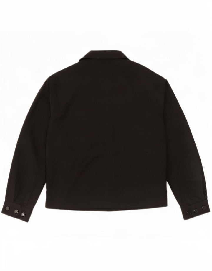 Zara Mens Bomber Jacket UK 36 Small Black Polyester
