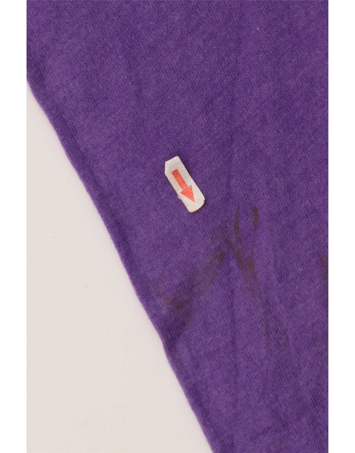 John Lewis Mens V-Neck Jumper Sweater Medium Purple Acrylic