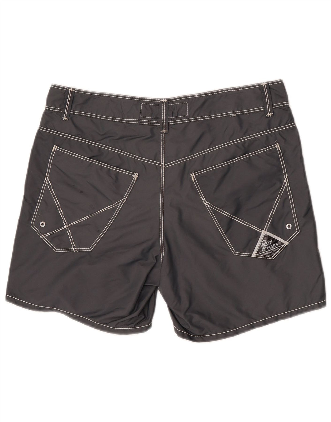 Roy Rogers Mens Swimming Shorts Medium Grey Polyamide